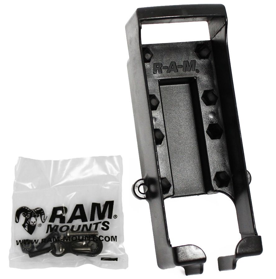 RAM Mounts Gerätehalteschale für Garmin 12 Serie (ohne Schutzhüllen) - Diamond-Anbindung (Trapez), Schrauben-Set, im Polybeutel