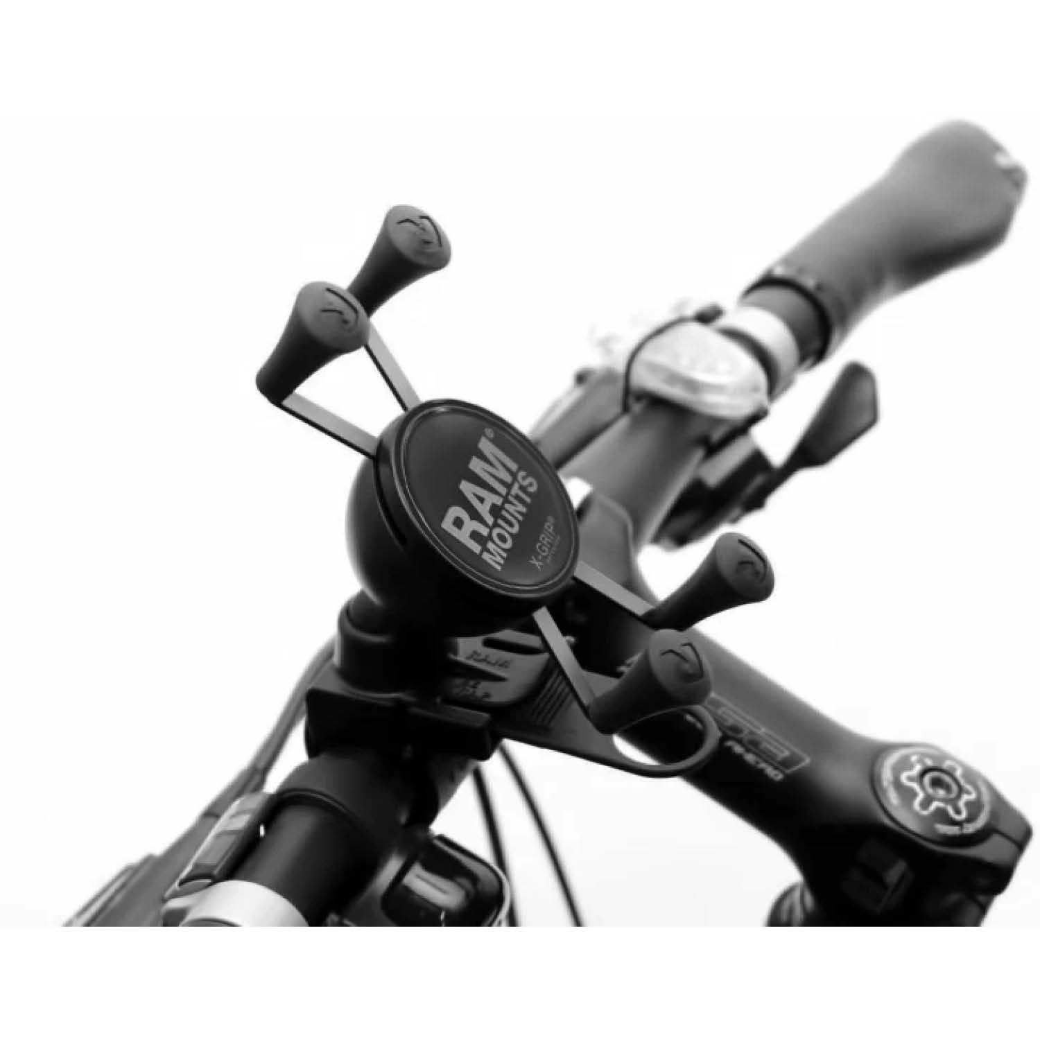 RAM Mounts X-Grip EZ-Strap-Lenkerhalterung für Smartphones (Verbundstoff) - Bis 82,55 mm Breite - Durchmesser von 12,7 mm bis 65,53 mm