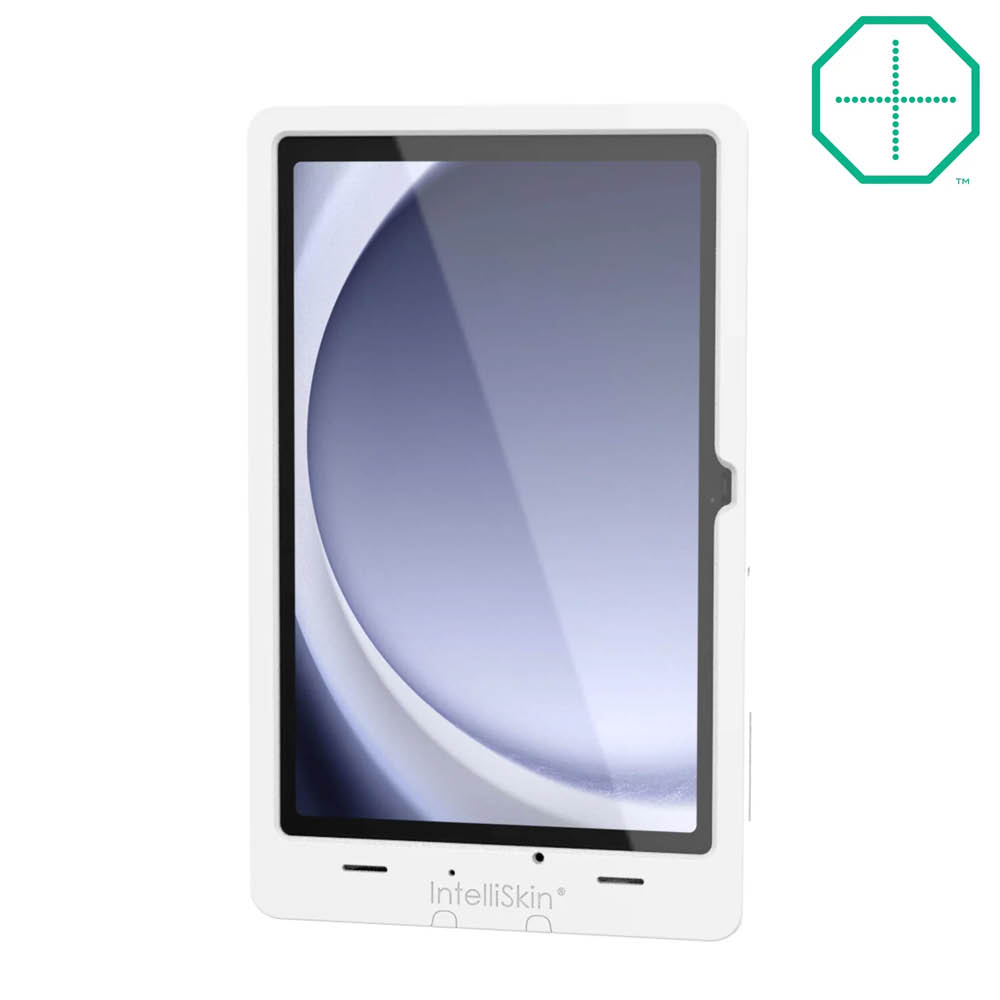 RAM Mounts IntelliSkin Thin-Case Ladeschutzhülle für Samsung Galaxy Tab A9+ - GDS-Technologie, Rückseitige Pogo-Pads, Externer USB-C Anschluss, hellgrau