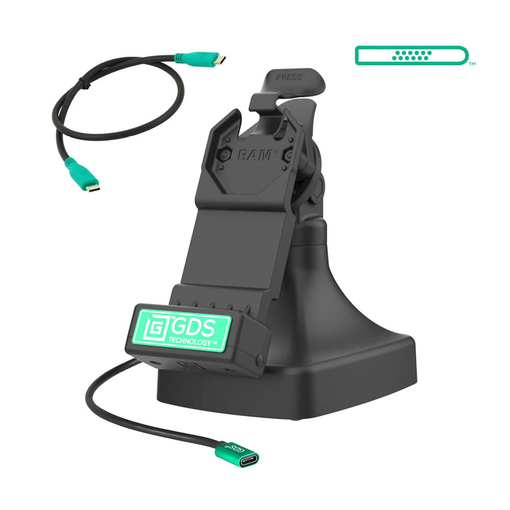 RAM Mounts GDS Uni-Conn Stand-Dockingstation - Dreh- & Schwenkbar - USB-C-Anschluss