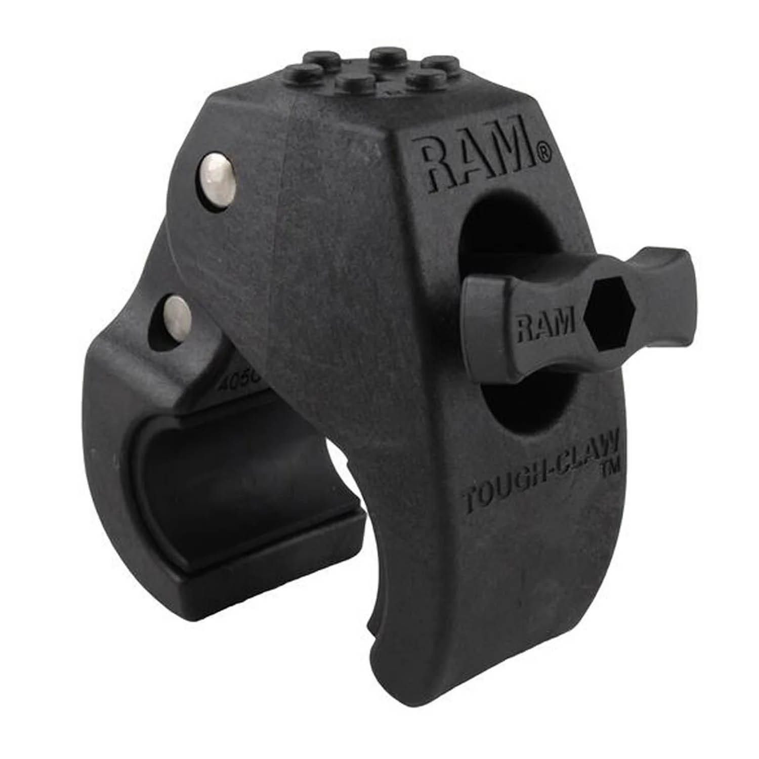 RAM Mounts Tough-Claw Halteklammer (mittel) mit Pin-Lock Anbindung - Durchmesser 25,4-40,6 mm