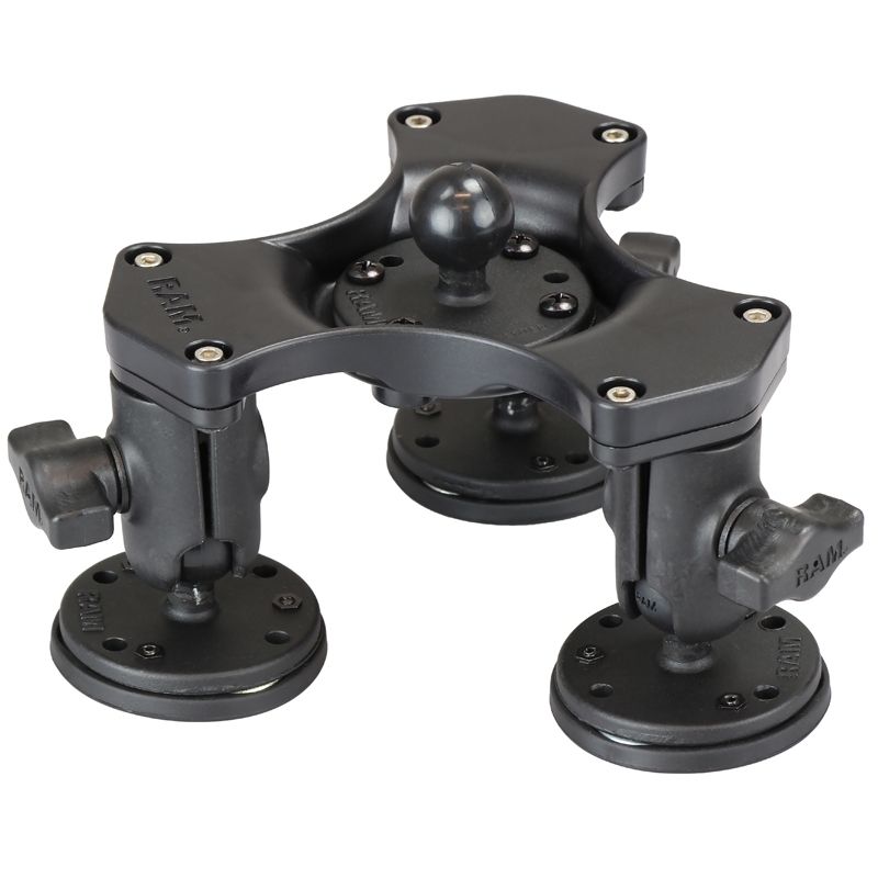 RAM Mounts Verbundstoff-Set mit Magnetstandfüssen - B-Kugel (1 Zoll), im Polybeutel
