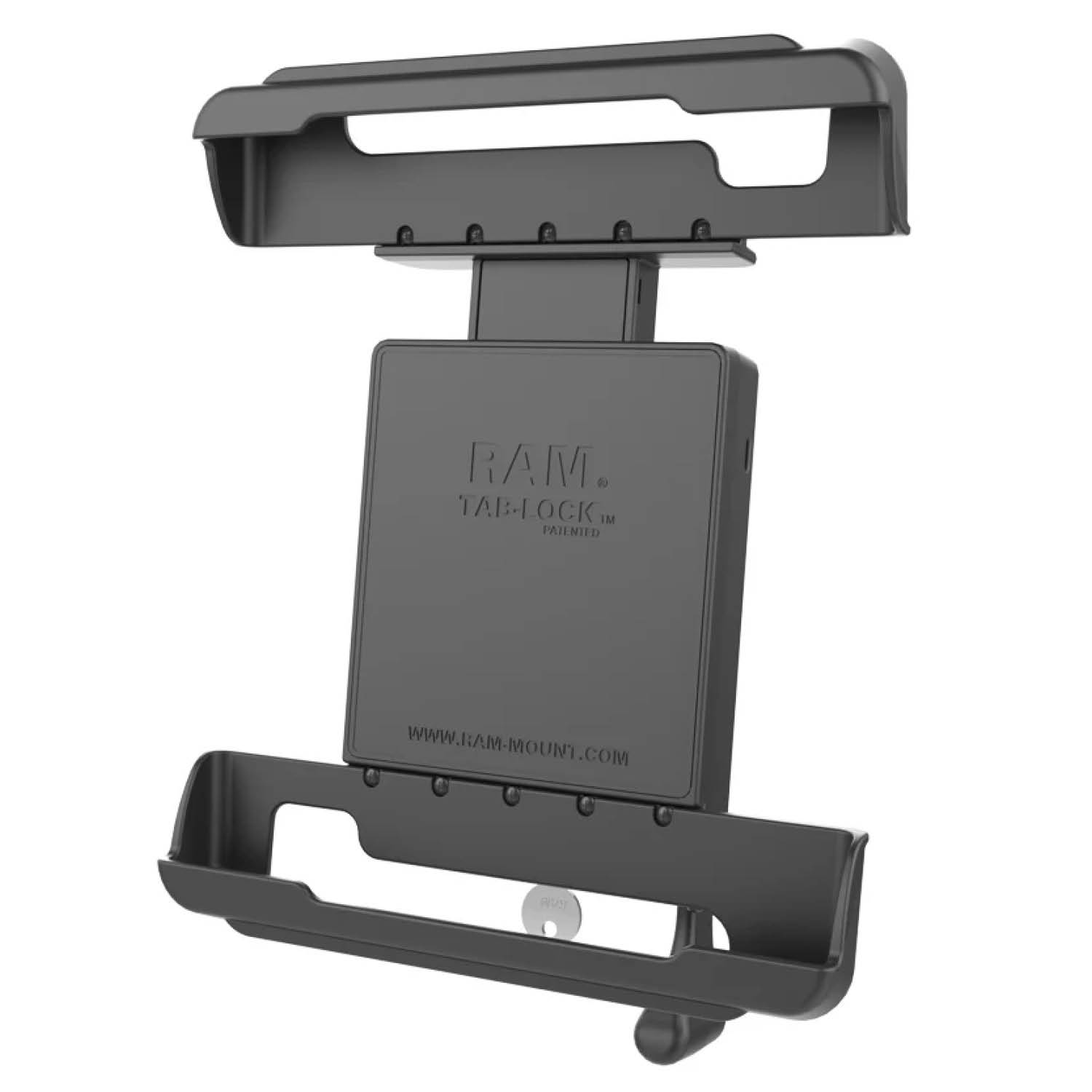The RAM MOUNT spring loaded Tab-Lock cradle - RAM-HOL-TABL10U - for the Panasonic Toughpad FZ-A1 is durable and provides loads of security. Cup ends are designed to optimize the functionality of your tablet, allowing access to audio jacks, usb, pow