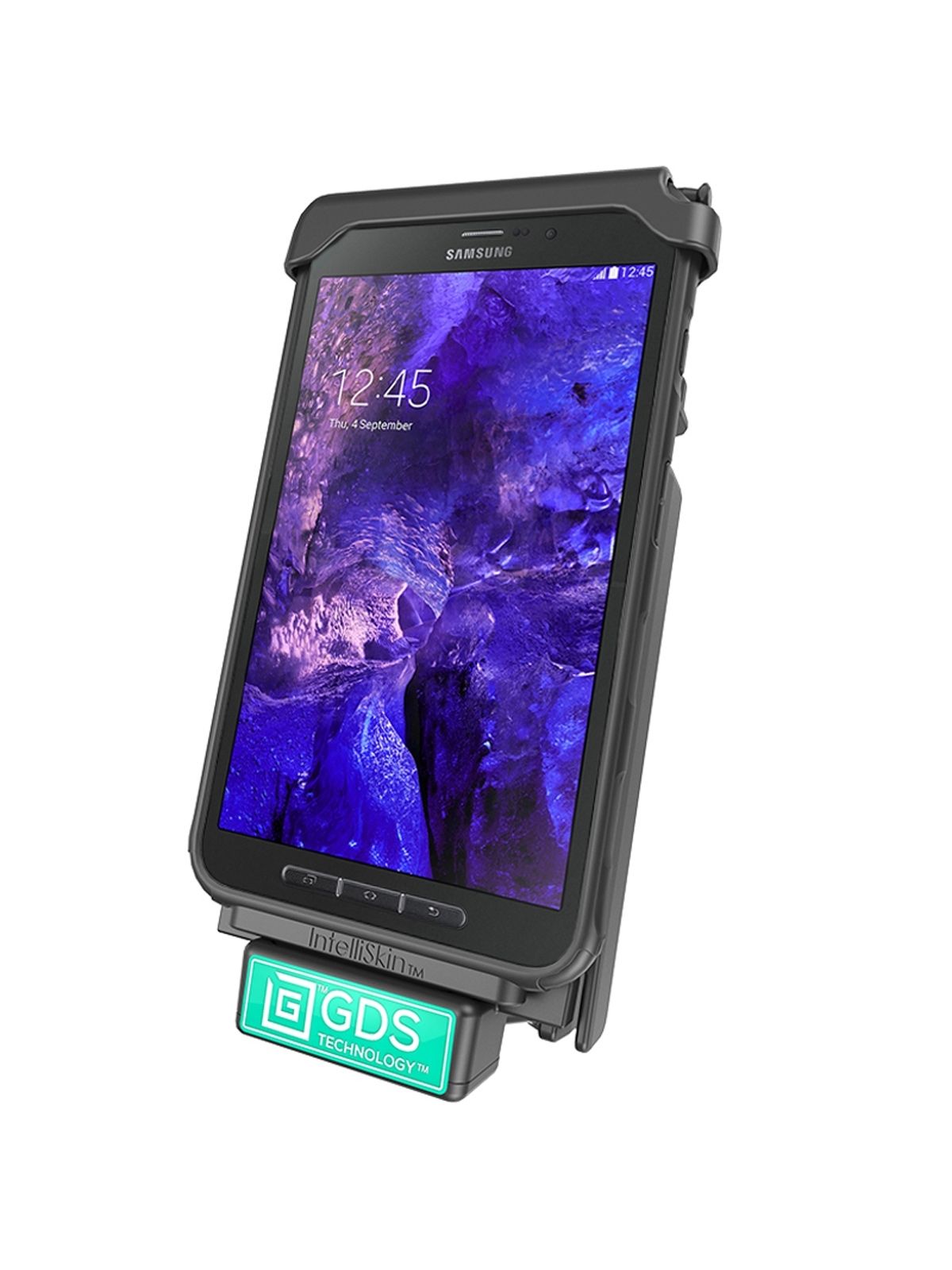 RAM Mounts GDS Dockingstation Samsung Galaxy Tab Active (8.0) in IntelliSkin-Lade-/Schutzhüllen - abschließbar, Stromanbindung, AMPS-Aufnahme