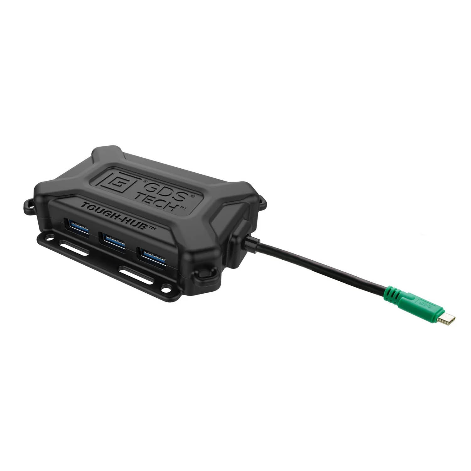 RAM Mounts GDS Tough-Hub für Fahrzeuge - USB-C Anschlusskabel, 4x USB-A Ports, 1x USB-C Port, 1x HDMI Port
