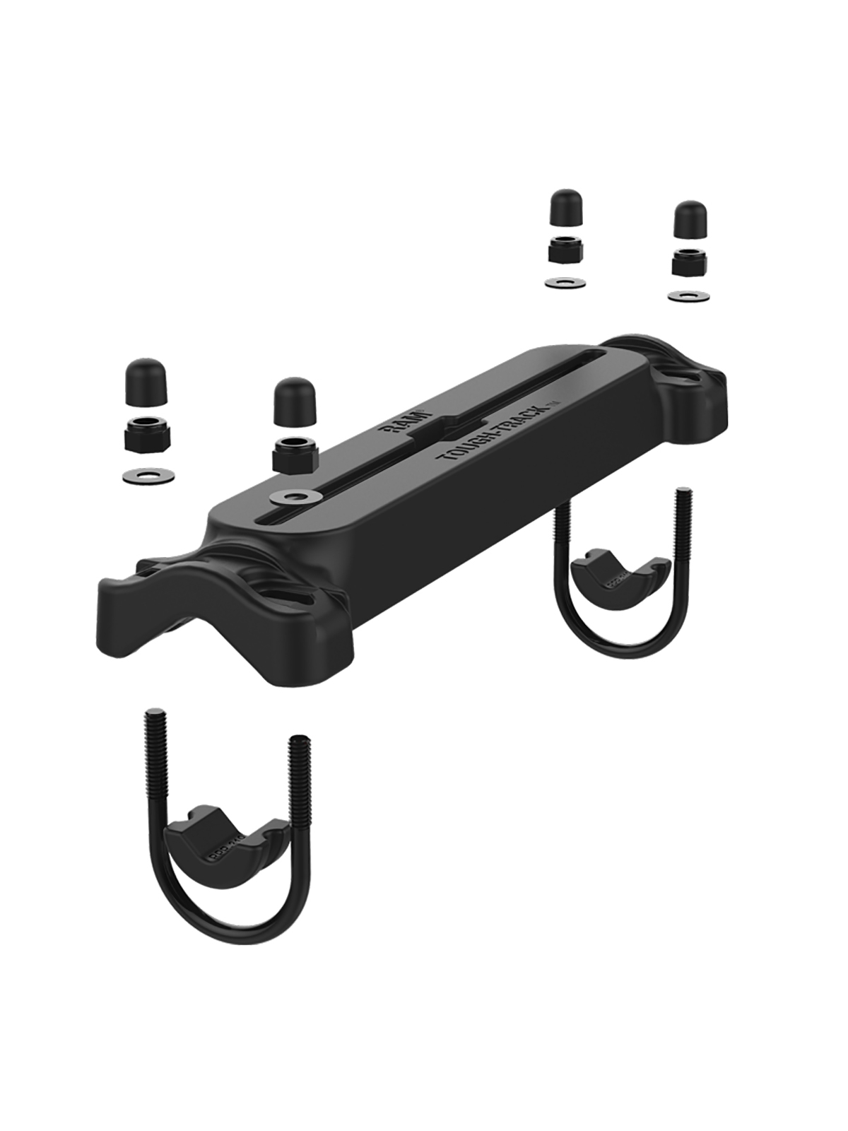 RAM Mounts Tough-Track Schiene für Rohr-Montage - 31,8-38,1 mm Durchmesser, 9 Zoll Schiene (228,6 mm)