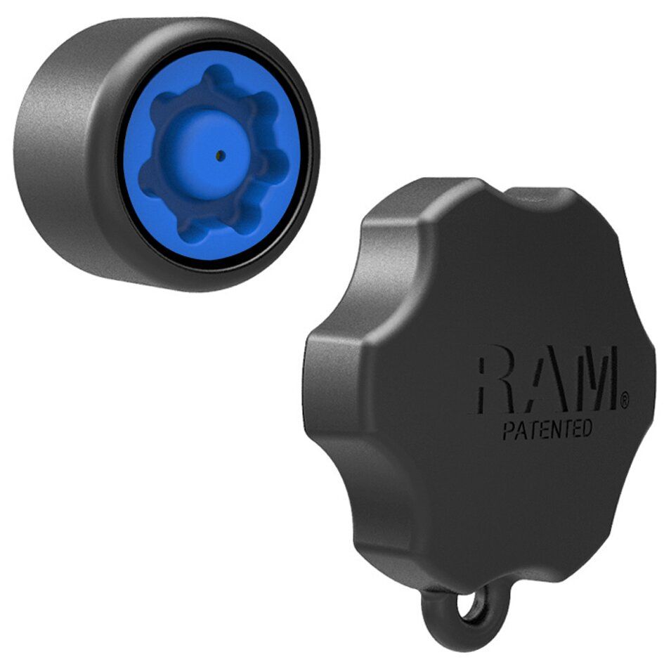 RAM Mounts Pin-Lock Sicherung und Adapter (5-Pin) - für B-Kugel Verbindungsarme, 1/4"-20 Innengewinde, im Polybeutel