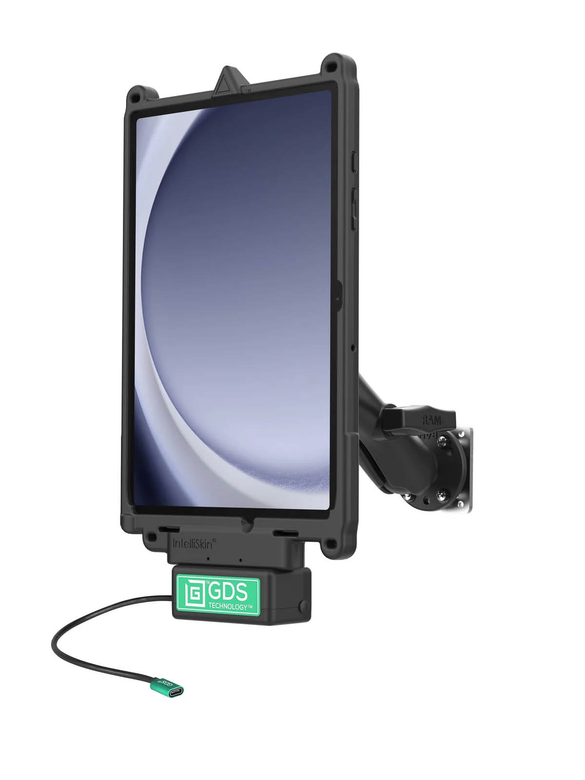 RAM Mounts GDS Uni-Conn Fahrzeug-Kit für Samsung Galaxy Tab A9+ - C-Kugel (1,5 Zoll), USB-C