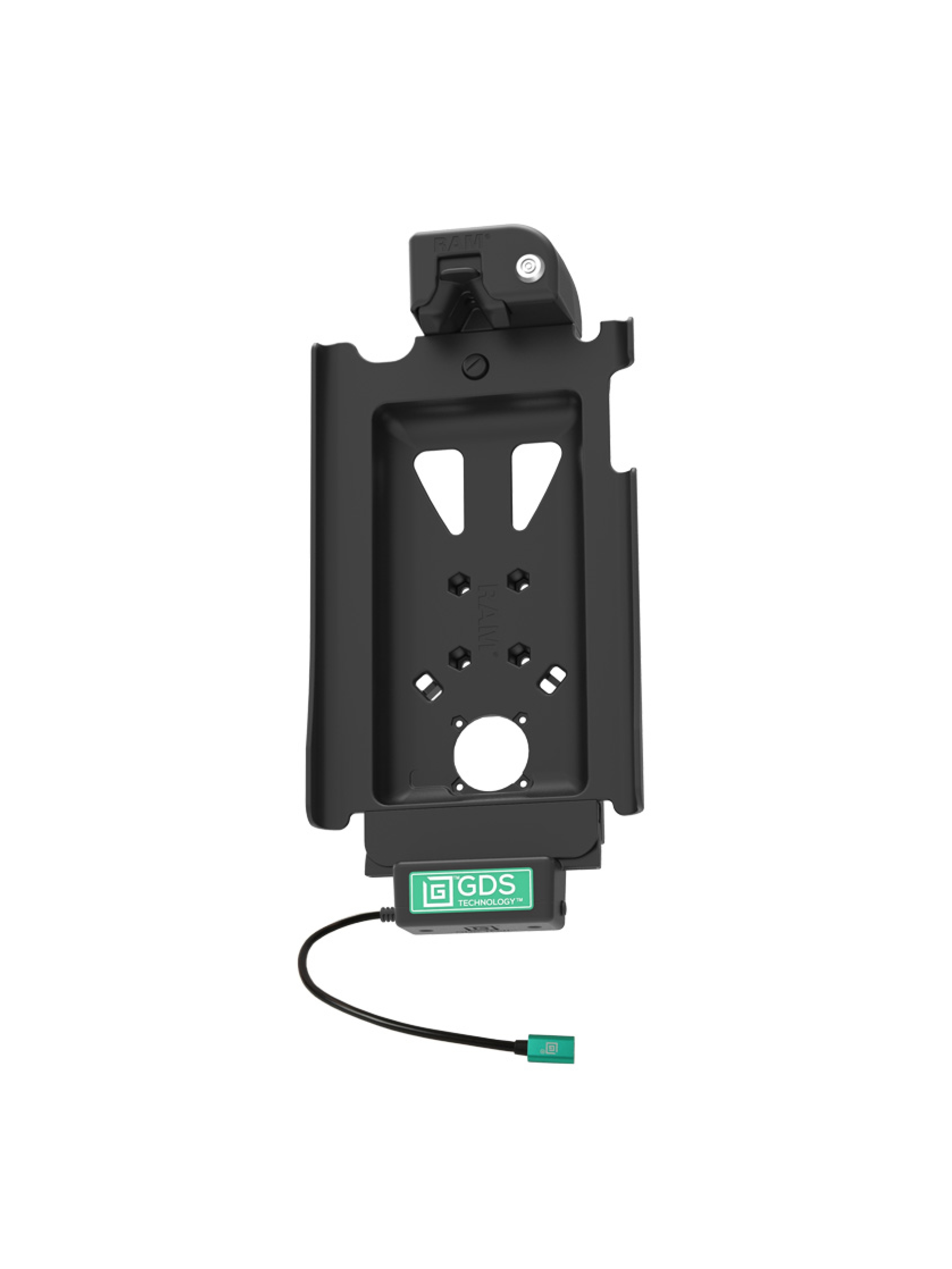 RAM Mounts GDS Tough-Dock Holder (Key-Locking) for Samsung Tab A 10.1 - in IntelliSkin Next Gen Protective Sleeve - USB-C Power Supply